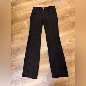 Dolce & gabbana black wool pants size 38 - lace looking material pictured